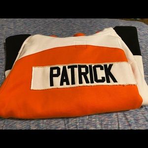 NHL Hockey Philadelphia Flyers #19 Nolan Patrick Zip Up Hoodie/Jacket